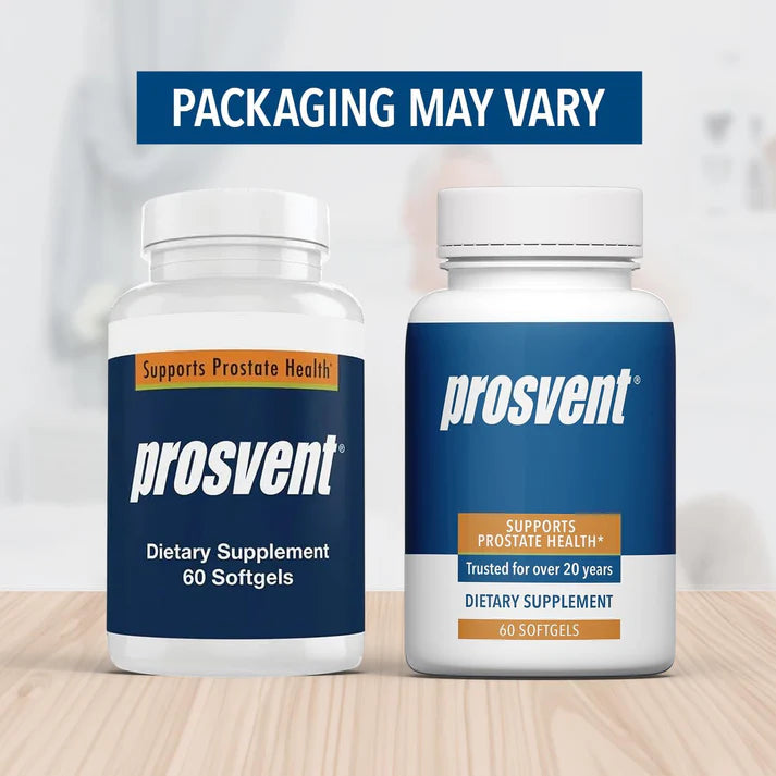 PROSVENT Suplemento natural avanzado de apoyo de próstata para hombres con palma enana, vitamina D y zinc para aliviar la frecuencia y urgencia urinarias (60 unidades)